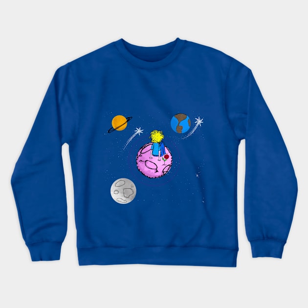 The Little Prince - TS Crewneck Sweatshirt by larutaesleer